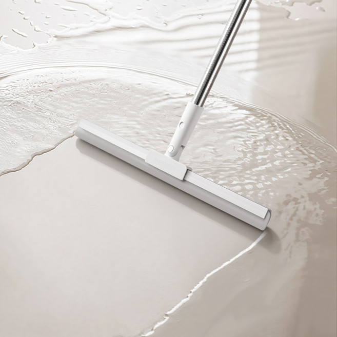 조이보스 매직 스퀴지 실리콘 길이조절 밀대 욕실 바닥 물기제거 스크레버, 화이트, 1개
