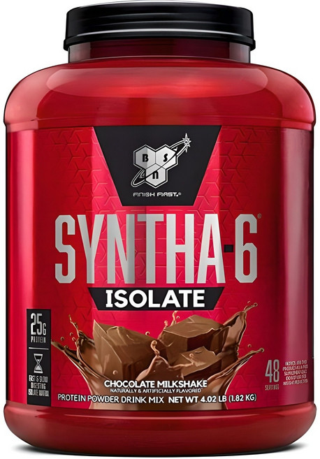 비에스엔 신타-6 아이솔레이트 프로틴 파우더 드링크 믹스 초콜릿 밀크쉐이크, 1.82kg, 1개