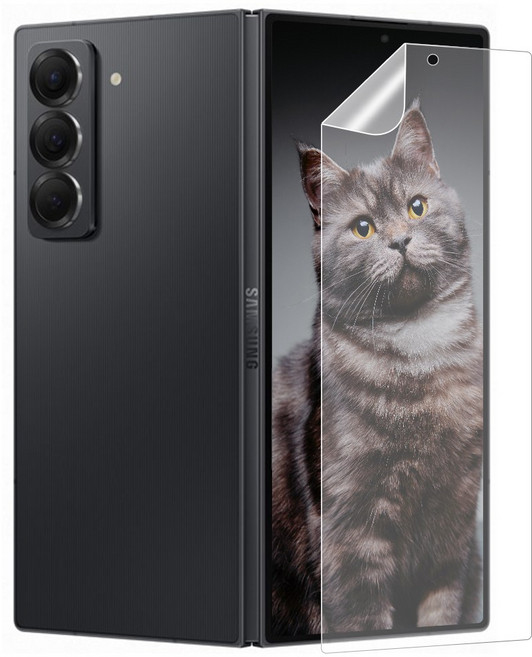 폴드 전면 액정 우레탄 투명 보호필름, 1개