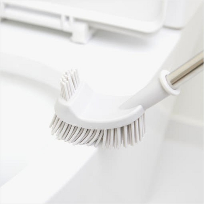 욕실 변기 실리콘 사각 브러쉬, 1개, 그레이