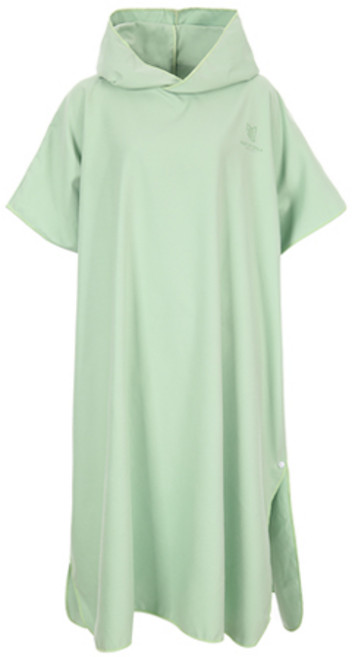 막심 비치웨어 서핑 물놀이 후드 판초 타월, 라이트그린, 1개