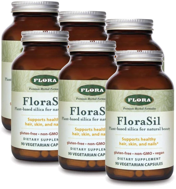 플로라 플로라실 헤어스킨네일 캡슐 FLORA FloraSil hair skin nail, 6개, 90정 - 쿠팡