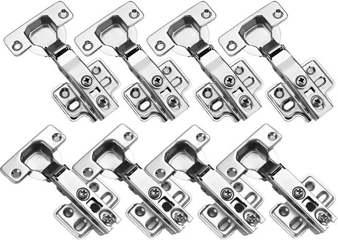 툴레보 110도 아웃도어 댐핑 경첩4개 + 일반 경첩4개 + 피스, 1세트