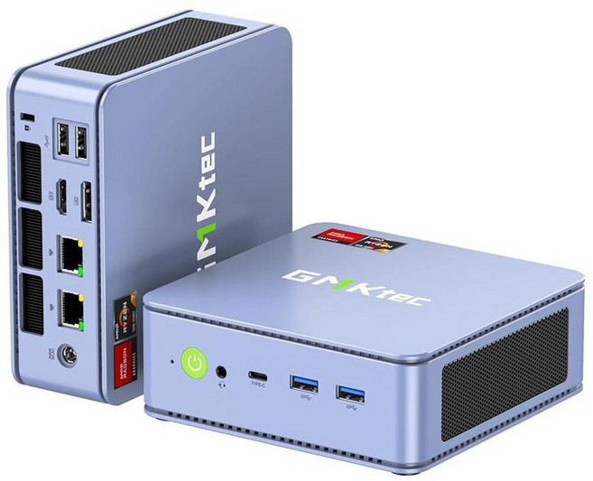 GMKtec M6 울트라 게이밍 미니 PC Ryzen 7640HS (업그레이드 6600H/ 6800H) 32GB RAM DDR5 512GB SSD 듀얼 NIC LAN 2.5G, R7 7730U Blue 32GB DDR4 + 512G