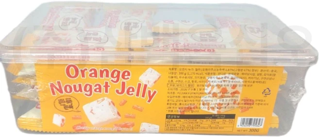 오렌지 누가 젤리, 120개, 10g - 쿠팡