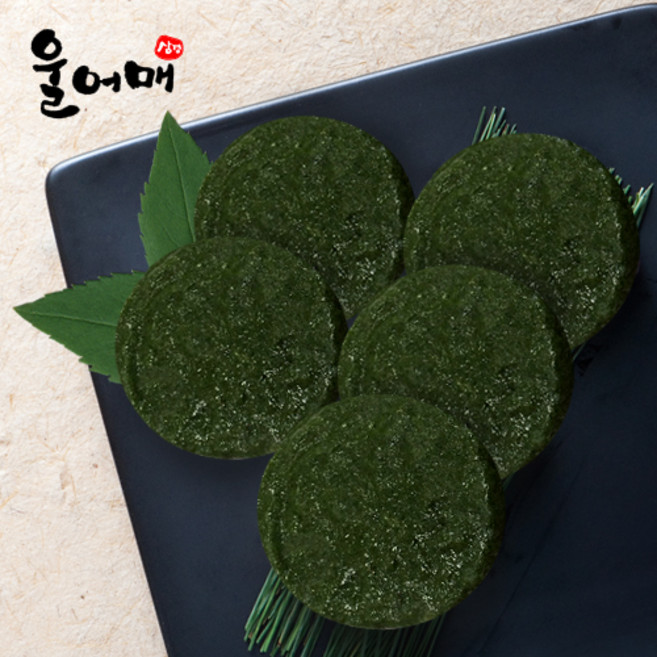 간편 간식 상온 수제떡 모싯잎 모시잎 모시개떡 전통 개떡 개당 50g 총 75개 (50개 2팩)