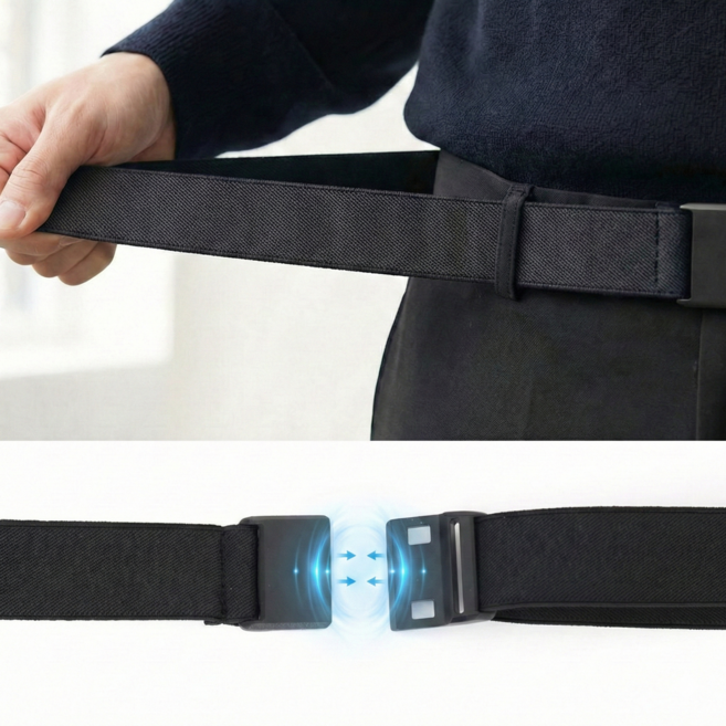 어바인 원터치 마그넷 자석 벨트 50인치 빅사이즈