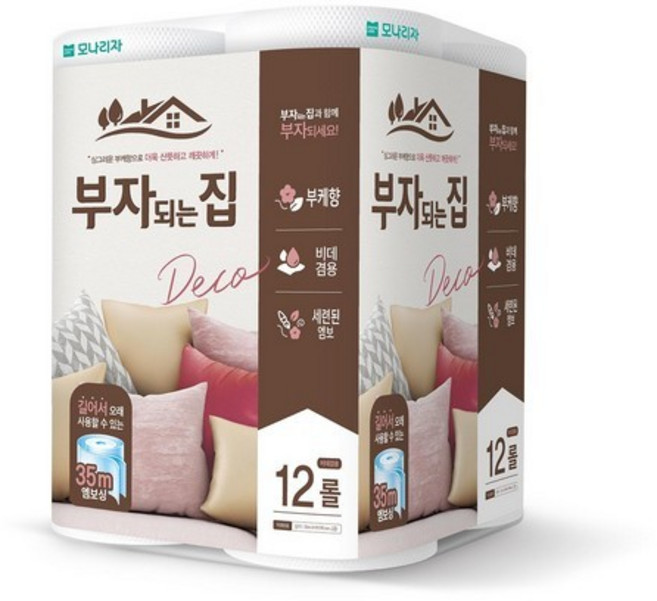 화장지 x 부자되는집 12롤 모나리자 x 35m 박스 6입, 상세페이지 참조, 12개입, 상세페이지 참조