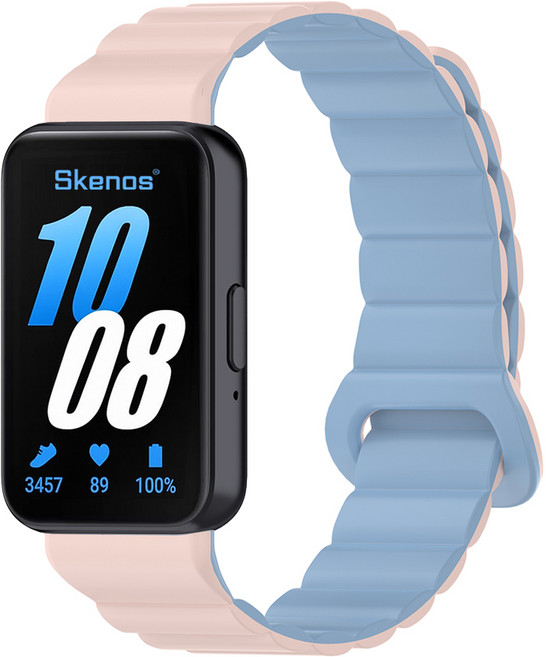 SKENOS 실리콘 마그네틱 스트랩 엠보싱 스포츠, 핑크(스카이블루), 1개