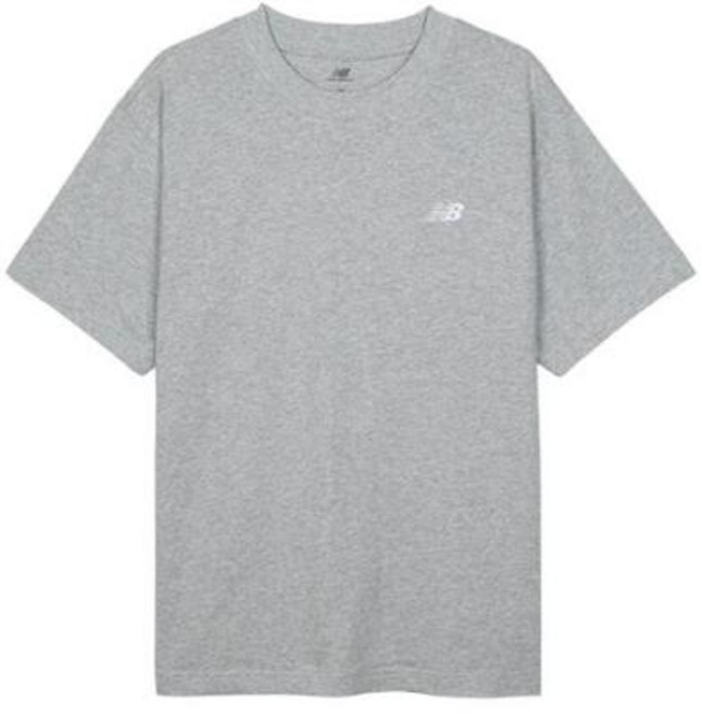뉴발란스 에센셜 코튼 티셔츠 그레이
