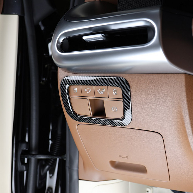 유투카 호환 아이오닉9 우드 몰딩 크러쉬패드 커버 자동차 튜닝 용품, 크러쉬패드 커버 [카본몰딩], 기타