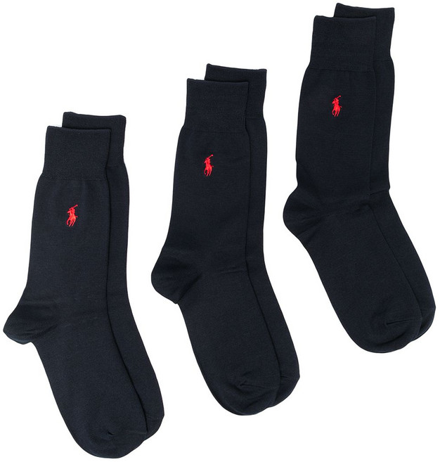 폴로랄프로렌 로고 자수 양말