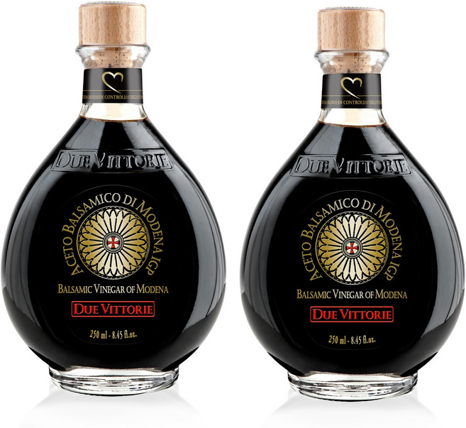 8.45액량 온스 (2개 팩) 발사믹 식초 듀 비토리에 8.45액량 온스 (2개 팩) 발사믹 식초 듀 비토리에 오로 골드 배럴 숙성 모데나 IGP 발사믹 식초 코르크 푸, Balsamic Vinegar, 1개