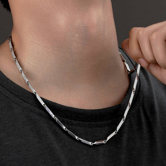 서플라이랩 대나무체인 써지컬스틸 남자 목걸이