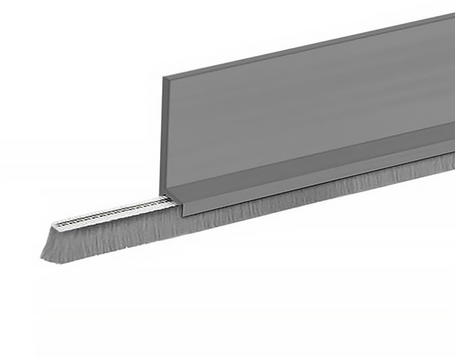 리빙로드 탈착형 모헤어 틈새 문풍지 3cm x 1M 그레이, 3개