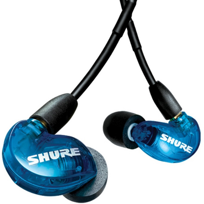 슈어 AONIC 215 UNI 인이어 이어폰 SHURE SE215 UNI 모니터 유선 이어셋 [삼아정품], 블루
