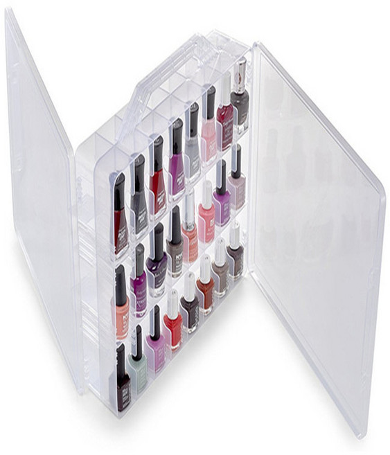 휴대용 매니큐어 보관함 48칸 다용도 수납 정리, 1개, 1개