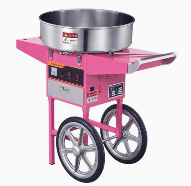 巨匠名品 【30s快速拉絲】棉花糖機 擺攤神器 DIY隨心製作 創業神器, FY-3616棉花糖機+推車（不含蓋子）