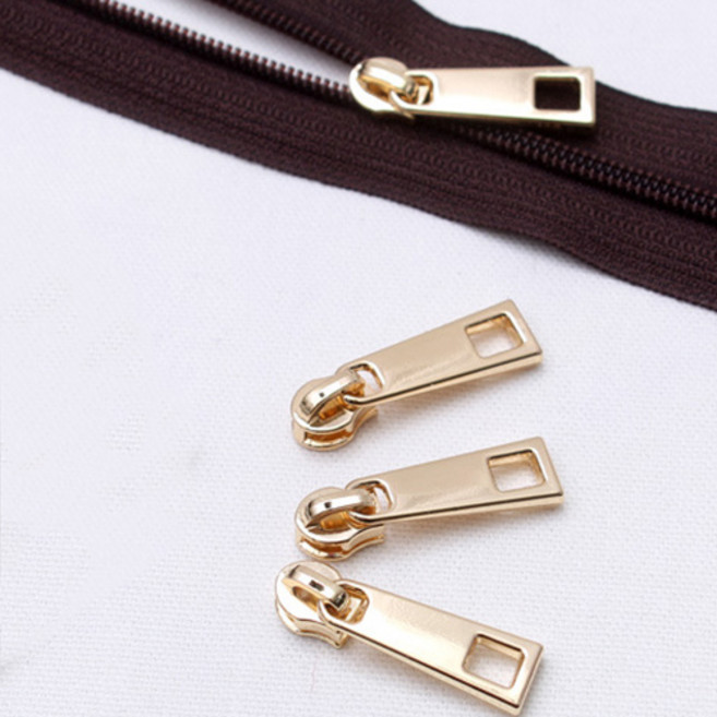 3호코일지퍼 슬라이더, 골드사각, 4개