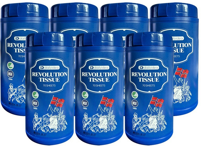 데일리아이디어 레볼루션 혁명티슈 / 70매에서 85매로 리뉴얼 / 7개
