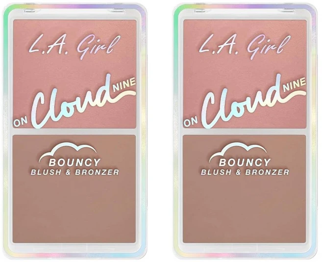 LA걸 온 클라우드 나인 바운시 블러쉬 브론저 미스티 모브 2팩 - 쿠팡