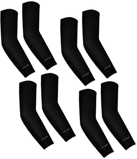 우노스 매직 냉감 쿨 토시 양손 2세트, 스트라이프 블랙, 4개