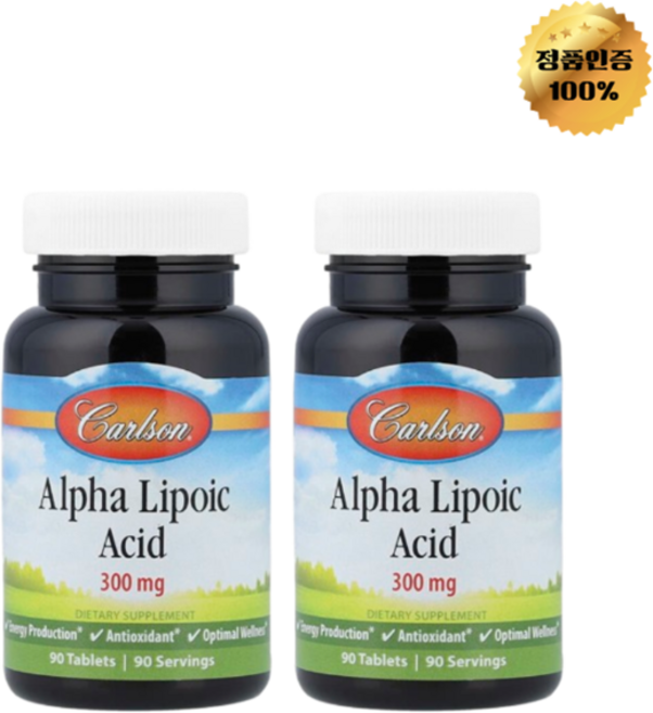 1+1 칼슨 알파리포산 300mg 90정, 2개