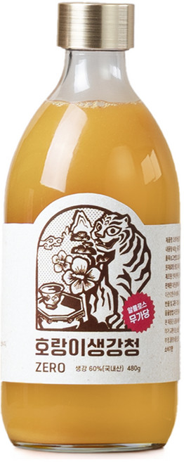 팔팔호랑이 제로 생강청 생강차 생강진액, 480g, 1개, 1개입