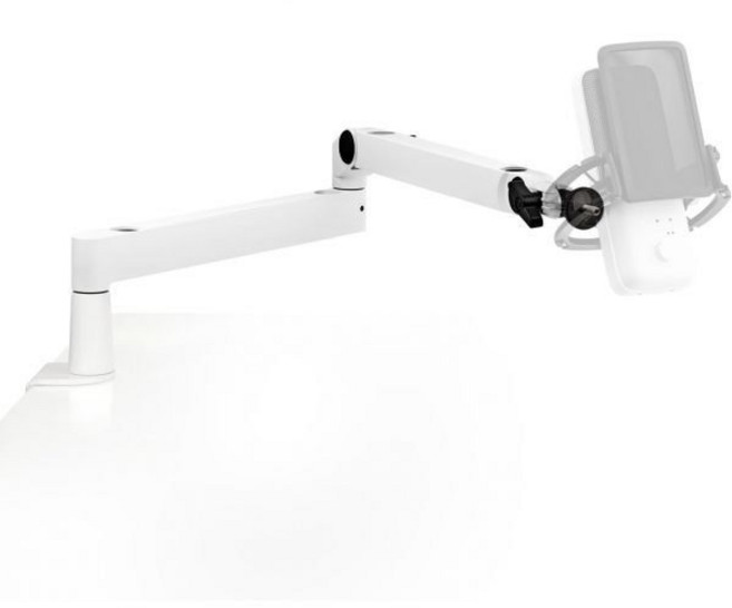 Elgato Wave Mic Arm LP White 케이블 관리 데스크 클램프 다용도 장착 및 완전히 조정 가능한 프리미엄 로우 프로파일 마이크 암으로 팟캐스트 스트리밍 게임, 1개