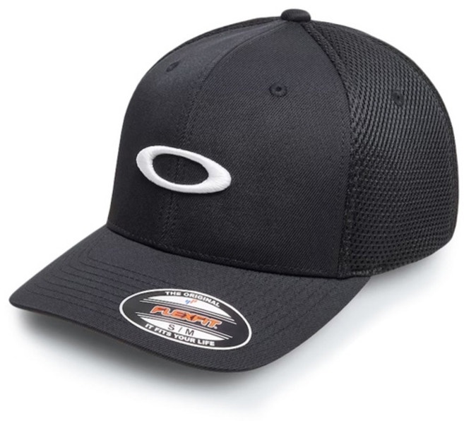 OAKLEY ELLIPSE MESH HAT BLK/WHT FOS900835-022 (오클리 메쉬 골프 일립스 블랙/화이트 스냅백 모자), 1개