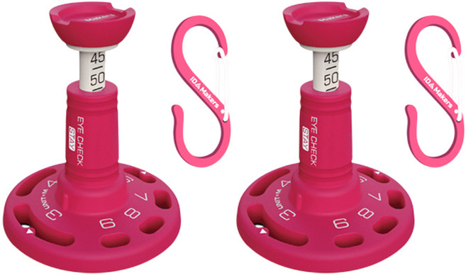 아이체크 스테이 거리측정 골프티 1초티업 꽂지않고 사계절 바로티샷, 1개, 레드