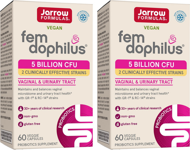 Jarrow FORMULAS 賈羅公式 Fem Dophilus女性益生菌膠囊, 60顆, 2盒
