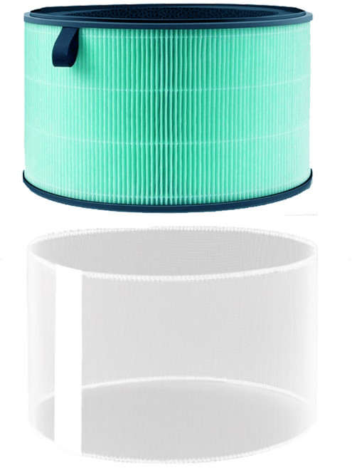 【YEER醫悅氛芳】LG超級大白PuriCare360空氣清淨機HEPA13三合一AS651DWH0 AS101, 1個, 超值組③複合濾芯+可水洗外網