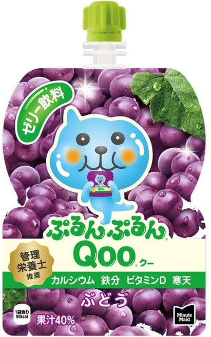 코카콜라 미닛메이드 쿠우 젤리 파우치 포도맛 125g 30개