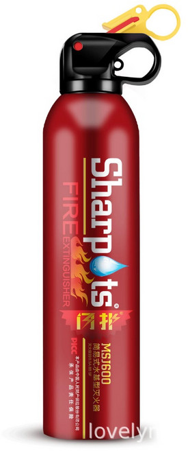 隨身滅火器 車用家用小型滅火器 水基型滅火器, 1個, 01. 閃牧620mL