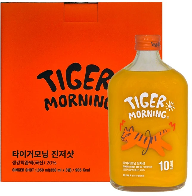 타이거모닝 진저샷 30일팩, 3개, 350g - 쿠팡