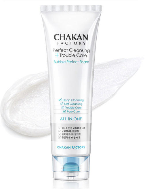 트러블 좁쌀 모공수축 얼굴각질제거 클렌징 버블지우개폼 120ml, 1개
