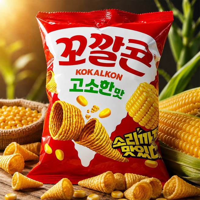 롯데 꼬깔콘 고소한맛 신제품, 52g, 5개
