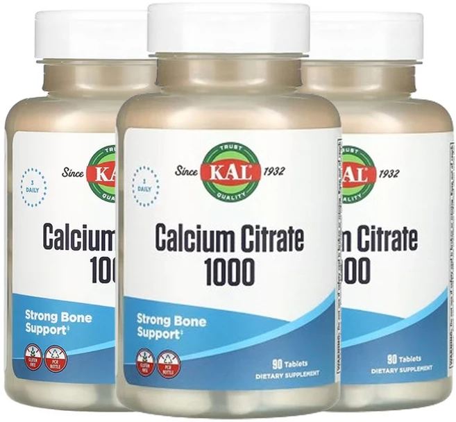 칼 구연산칼슘 1000 1 000mg 90 정(1정당 333mg), 90정, 3개 - 쿠팡