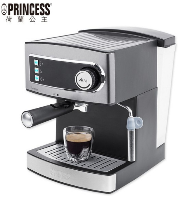 PRINCESS 荷蘭公主 20bar 半自動 義式濃縮咖啡機, 銀色, 249407