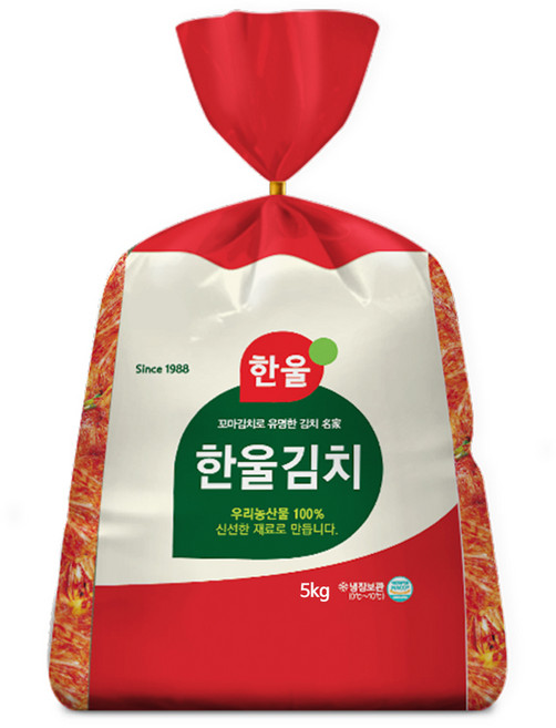 한울 겉절이 김치 5kg 배추 반찬 포장김치, kytgerry, 1개