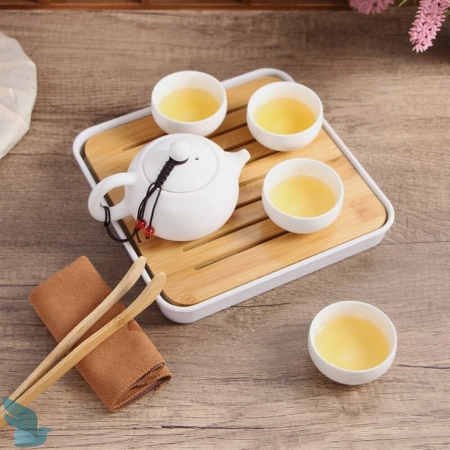 2보급창고 다기세트 차판 화이트 다도세트