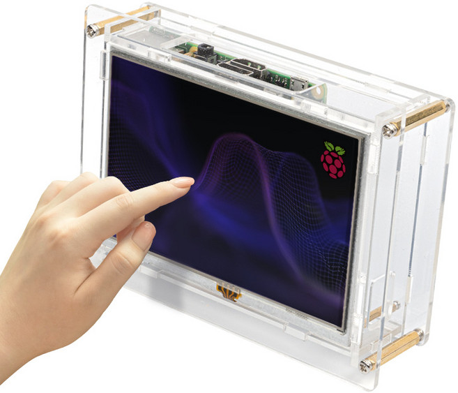 라즈베리파이 HDMI 터치스크린 LCD 모니터 5인치, 12.7cm