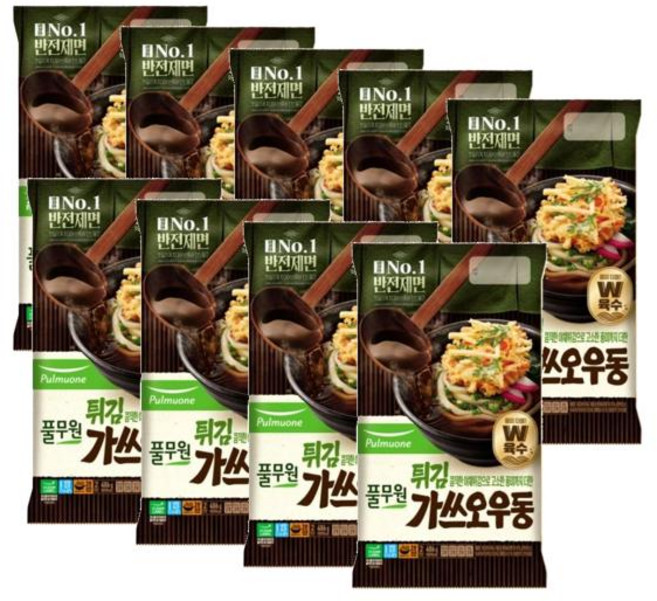 풀무원식품 튀김가쓰오우동 2인분, 9개, 486g