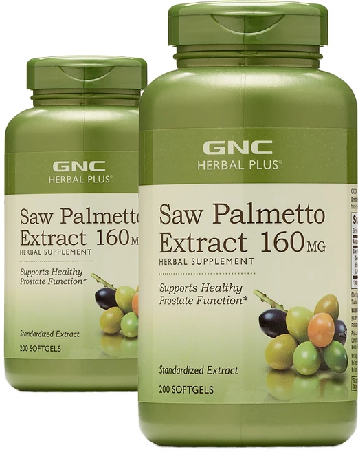 [정품 미국 배송] GNC 허브 쏘팔메토 160mg 200정 (소프트젤)-2개 Herbal Plus Standardized Saw Palmetto 200sgles, 1세트, 400정 - 쿠팡