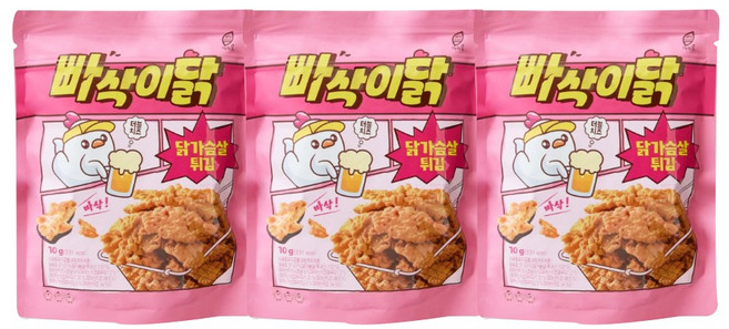 빠삭이닭 닭가슴살 튀김, 3개, 70g