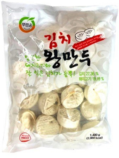 [330] 푸르온 김치 왕만두 1.4kg, 1개