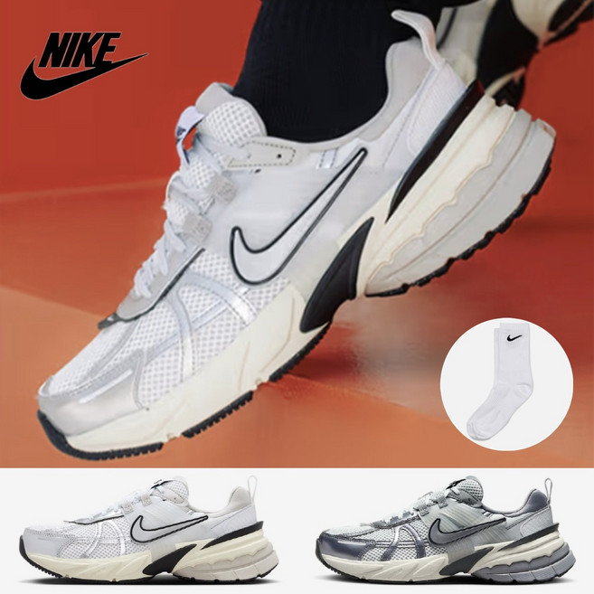 [국내 정품] 나이키 V2K 런 남성 여성 런닝화 스니커즈 운동화 신발 + 에브리인 양말