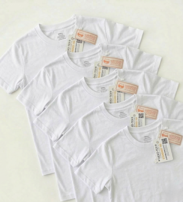 와우코지 5장 면티 30수 무지 라운드 오코텍스 빅사이즈 반팔 티셔츠 남녀공용