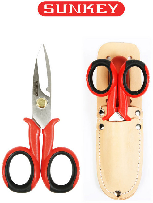 썬키 전공가위세트 STS-02LS /145MM 가죽 STS-02LS, 1개